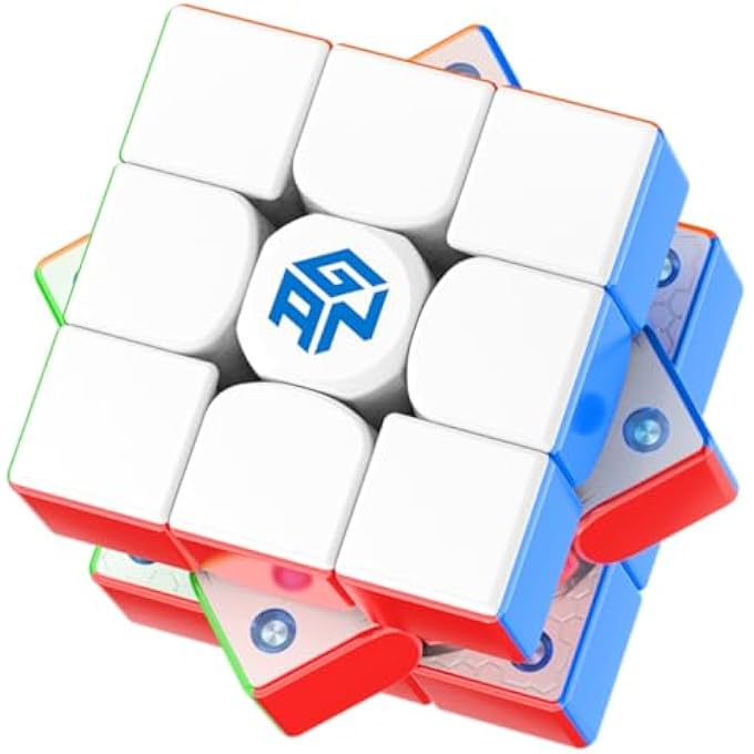 GAN 356 MAGLEV FROSTED VERSION 3X3 SPEEDCUBE MAGNETIC STICKERLESS, RUBIK'S CUBE, SCREEN FREE BRAIN TEASER GAME, MENTAL FITNESS, IQ PUZZLE, STRESS RELIEF, TRAVEL TOYS, GIFT FOR KIDS ADULTS - Image 2